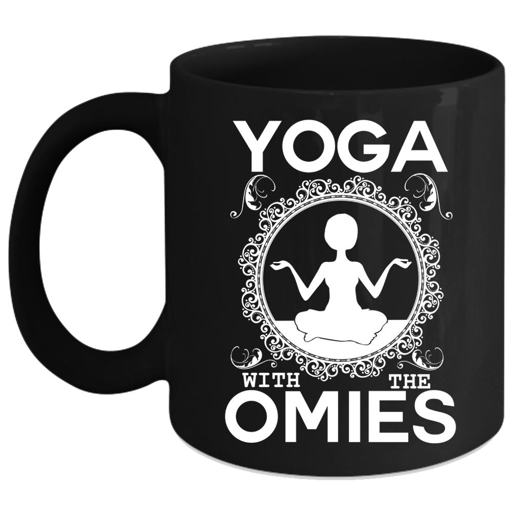 Yoga With The Omies Coffee Mug, Gift For Yoga Teacher Coffee Cup