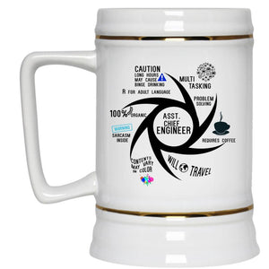 Assistant Chief Engineer Cup, Gift For Engineer Mug (Beer Mug)