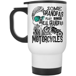 Awesome Grandpas Travel Mug, Real Grandpas Ride Motorcycles Mug