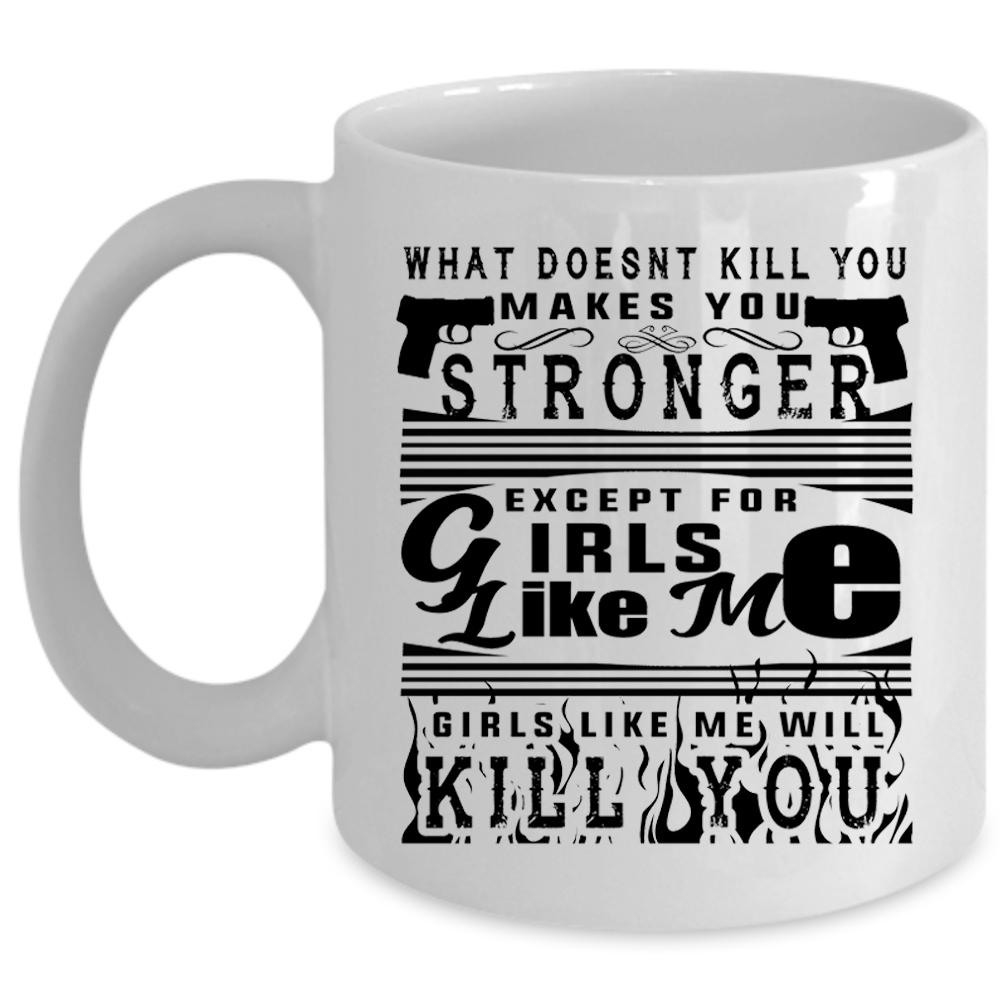 Awesome Gift For My Wife Coffee Mug, Strong Girls Cup