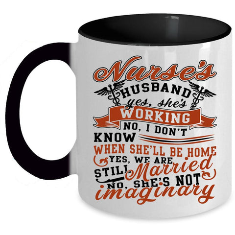 Awesome Husband Coffee Mug, Nurse's Husband Accent Mug