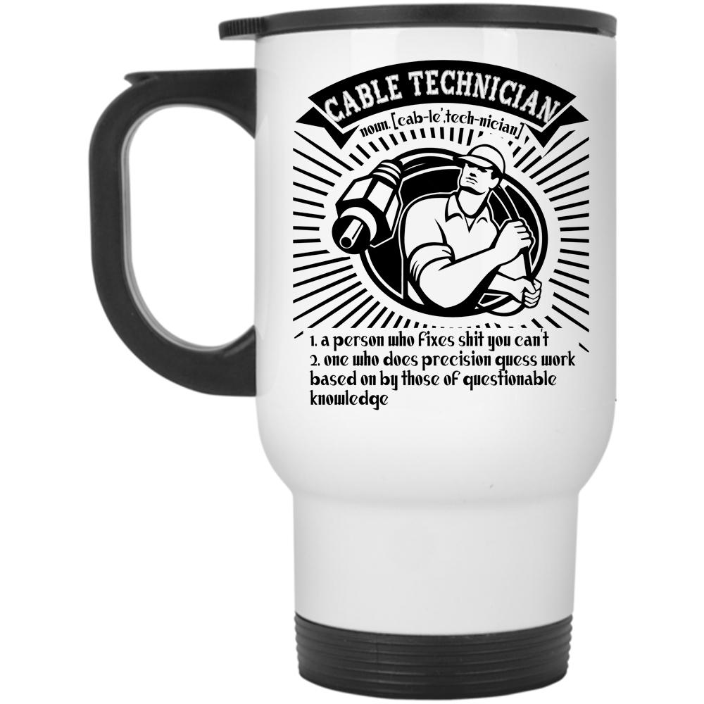 Awesome Gift For Technician Travel Mug, Cable Technician Mug