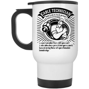 Awesome Gift For Technician Travel Mug, Cable Technician Mug