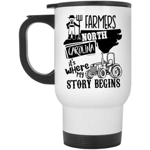 Where My Story Begins Travel Mug, Farmers North Carolina Mug