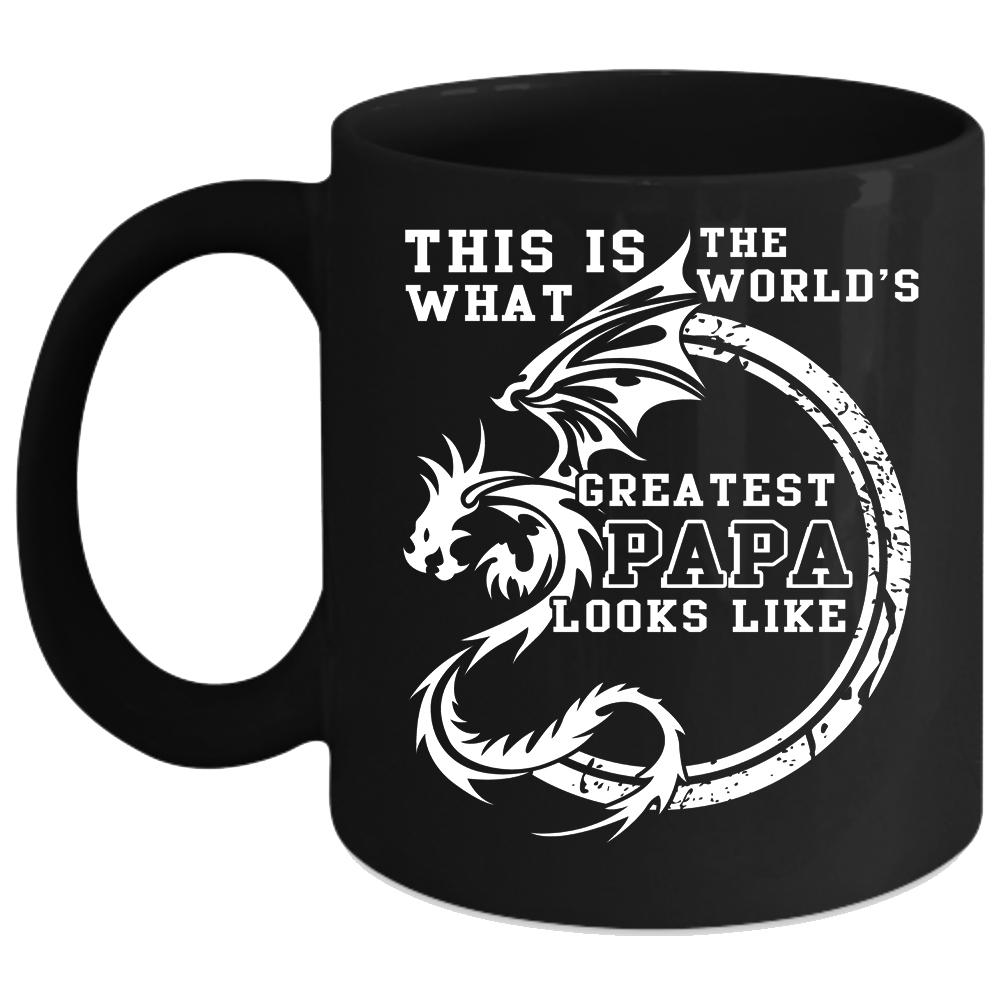 What The World's Greatest Papa Looks Like Coffee Mug, Cool Papa Coffee Cup