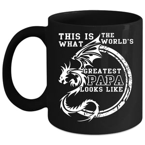 What The World's Greatest Papa Looks Like Coffee Mug, Cool Papa Coffee Cup