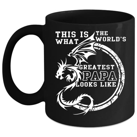 What The World's Greatest Papa Looks Like Coffee Mug, Cool Papa Coffee Cup