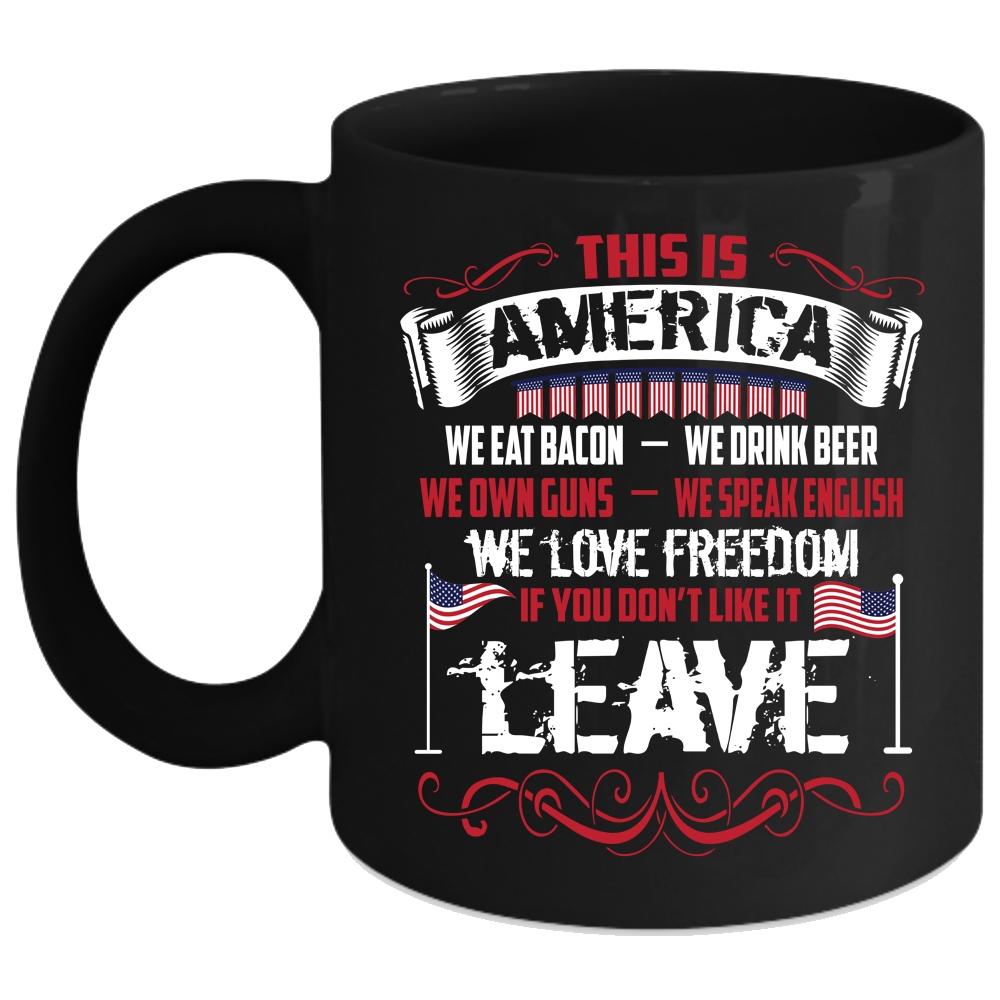 This Is America Coffee Mug, American Flag Coffee Cup