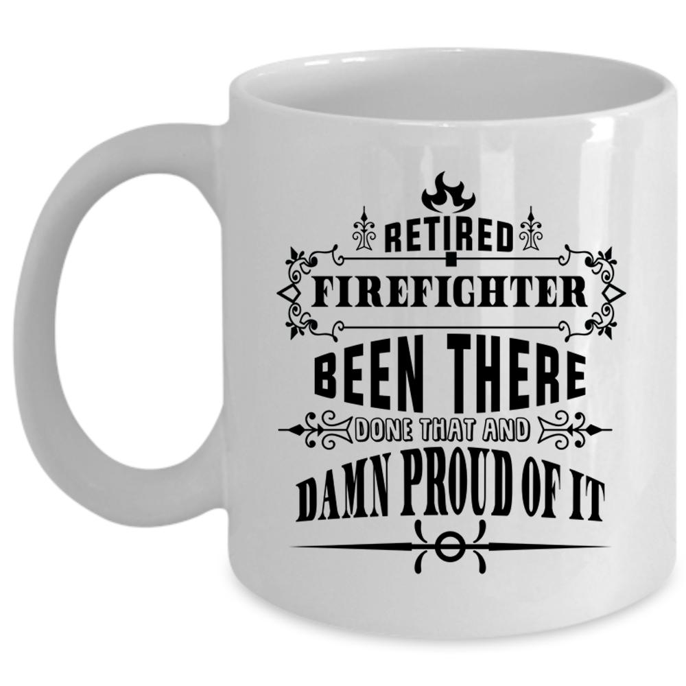 Awesome Firefighters Coffee Mug, Retired Firefighter Cup