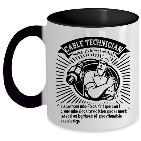 Awesome Cable Technicians Coffee Mug, Cable Technician Accent Mug