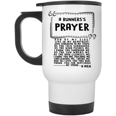 Awesome Gift For Runners Travel Mug, A Runners's Prayer Mug