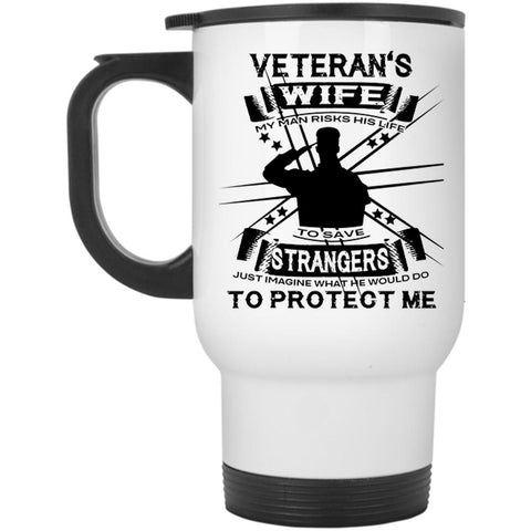 Veteran's Wife Cup, Cool Gift For Veteran Mug (Travel Mug)