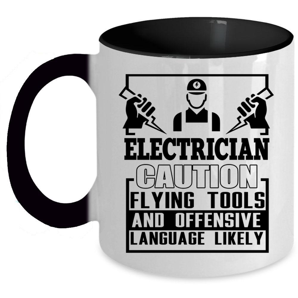 Awesome Electrician Coffee Mug, Electrician Accent Mug