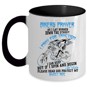 Awesome Gift For Bikers Coffee Mug, Bikers Prayer Accent Mug