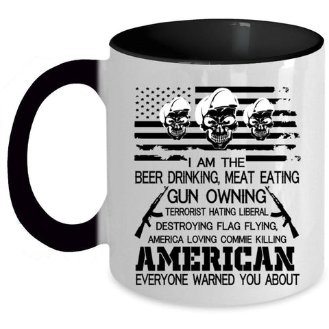 American Flag Coffee Mug, I Am The Beer Drinking Accent Mug