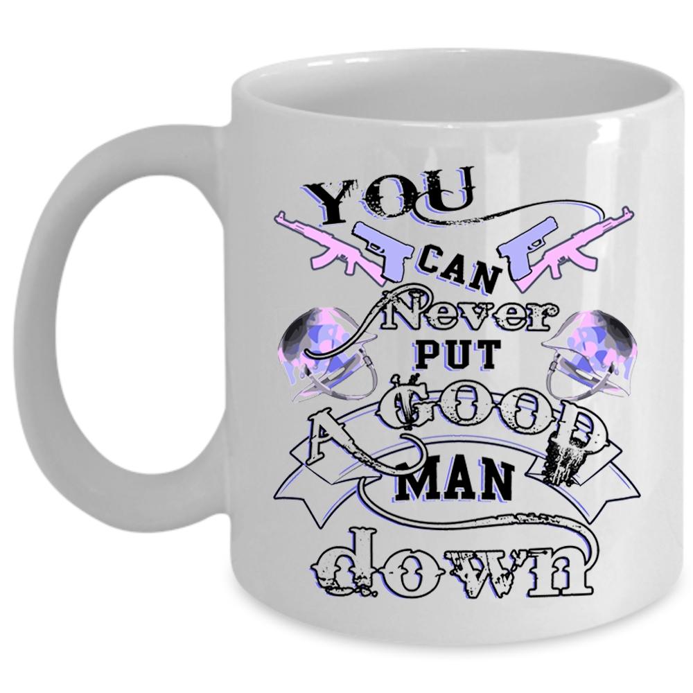 Veteran Coffee Mug, You Can Never Put A Good Man Down Cup