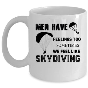 We Feel Like Skydiving Coffee Mug, Gift For Husband Cup