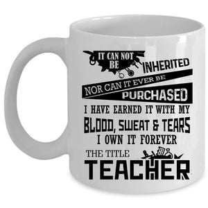 Awesome Gift For Teacher Coffee Mug, Teacher Cup