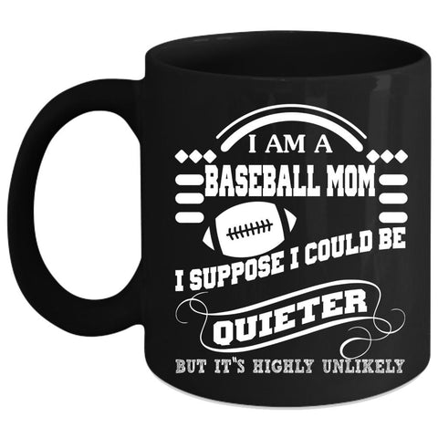 Tough Enough To Be A Baseball Mom Coffee Mug, Funny Gift For Mommy Coffee Cup