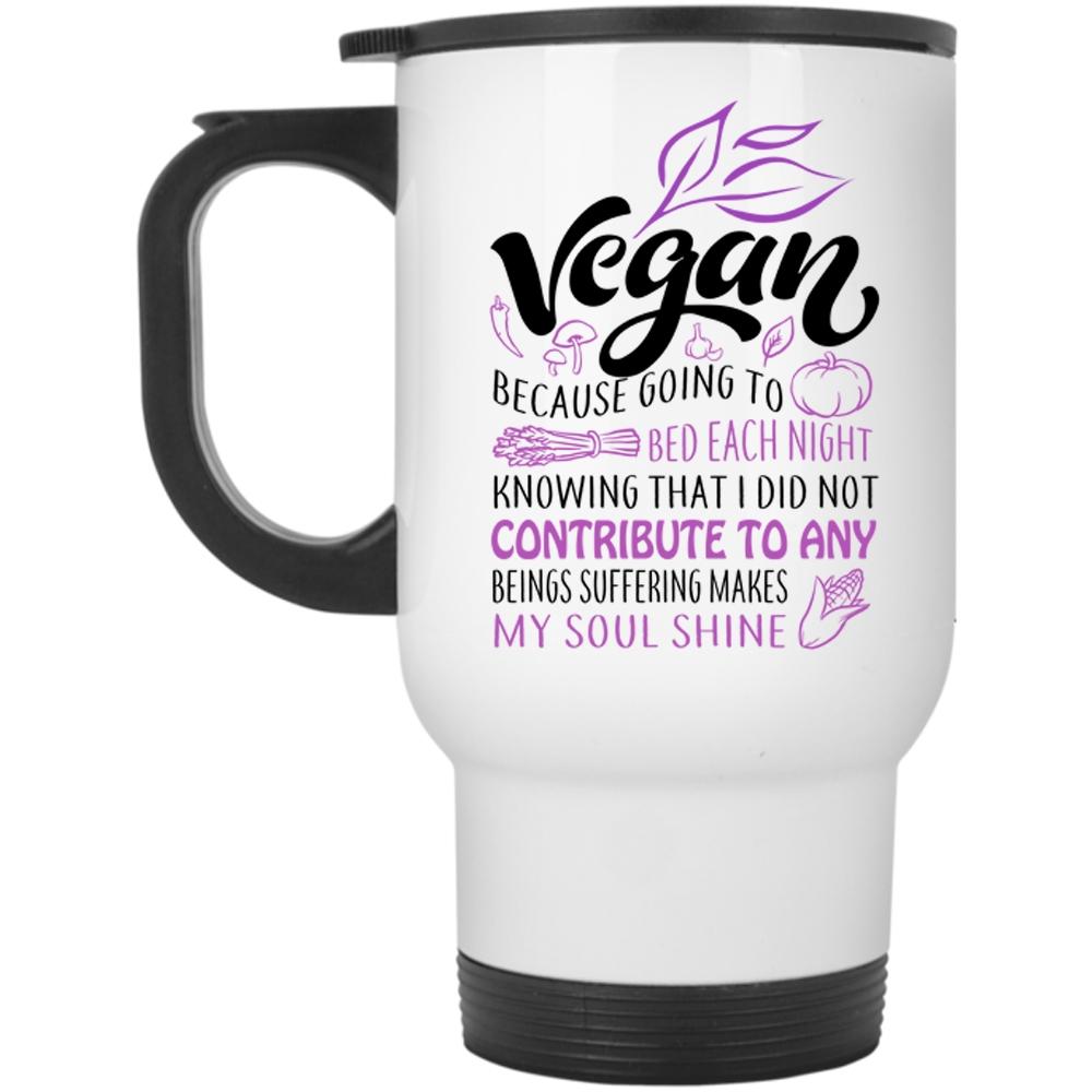 Vegan Cup, Funny Gift For Vegan Mug (Travel Mug)