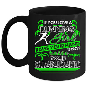 You Love A Running Girl Coffee Mug, Cute Gift For Running Girls Coffee Cup