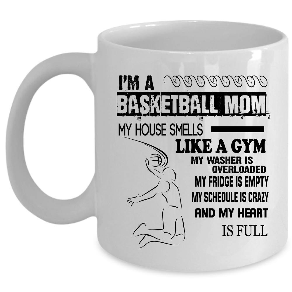 Awesome Basketball Mom Coffee Mug, I'm A Basketball Mom Cup