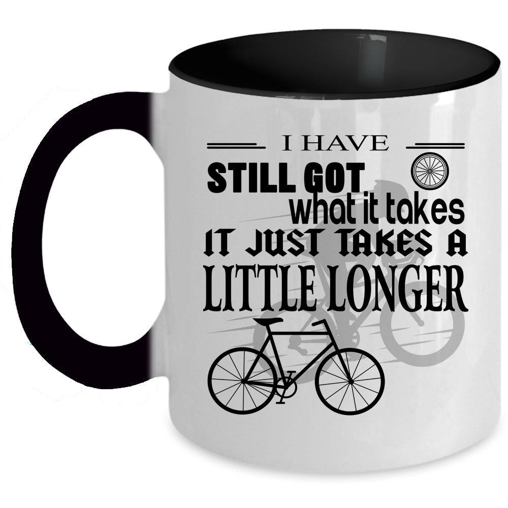 Awesome Gift For Biker Coffee Mug, I Love Cycling Accent Mug