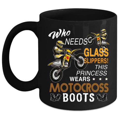 This Princess Wears Motocross Boots Coffee Mug, Cute Girls Coffee Cup