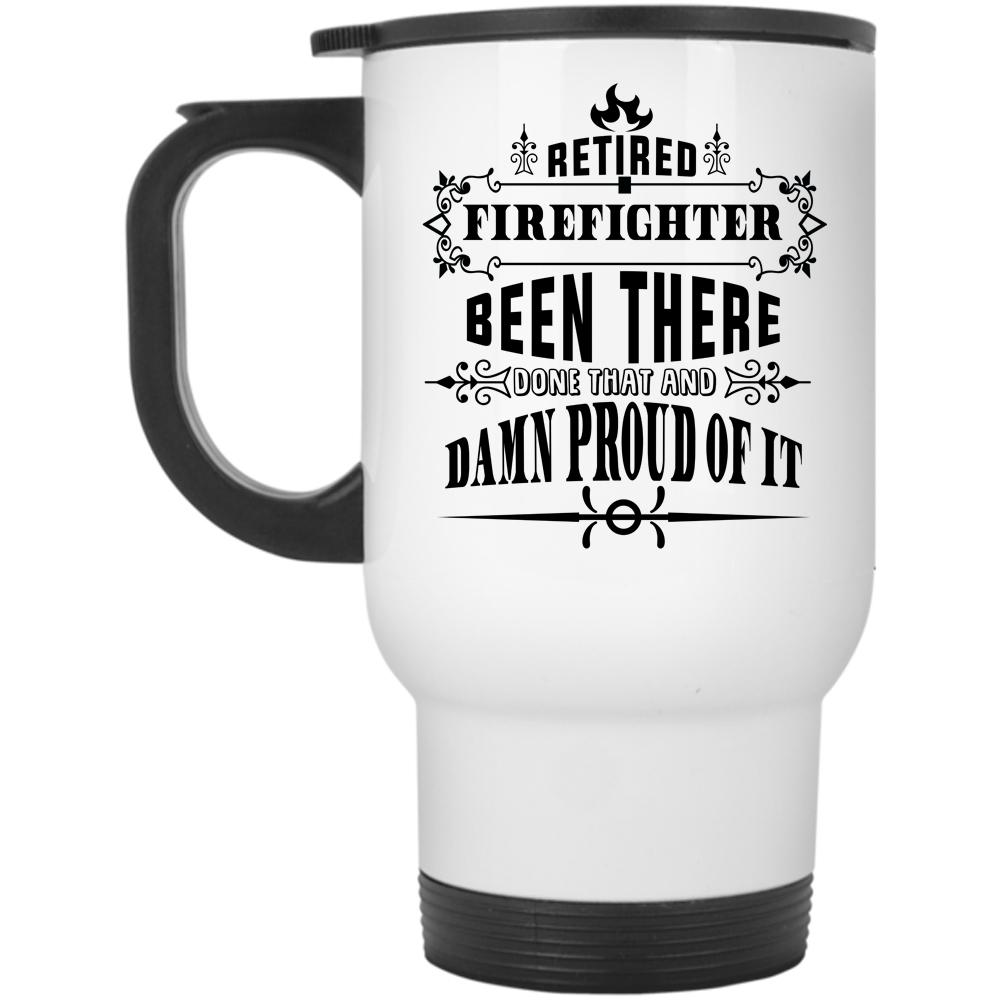 Awesome Firefighters Travel Mug, Retired Firefighter Mug