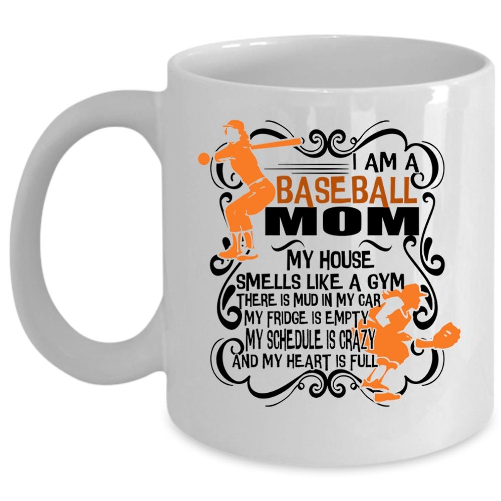 Awesome Baseball Mom Coffee Mug, I Am A Baseball Mom Cup