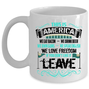 American Flag Coffee Mug, This Is America Cup