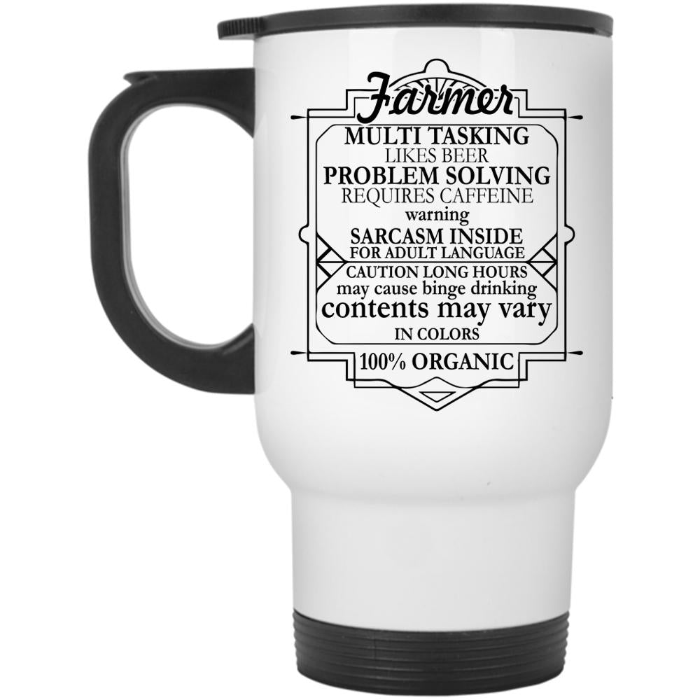 Awesome Gift For Farmer Travel Mug, Farmer Mug