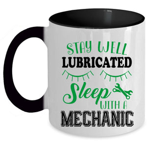 Awesome Gift For Husband Coffee Mug, Sleep With A Mechanic Accent Mug