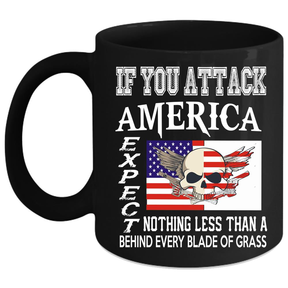 America Coffee Mug, American Flag Coffee Cup