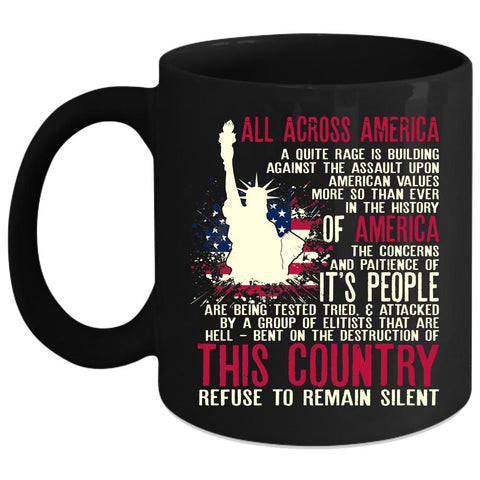 All Across America Coffee Mug, Cool Gift For Veterans Coffee Cup