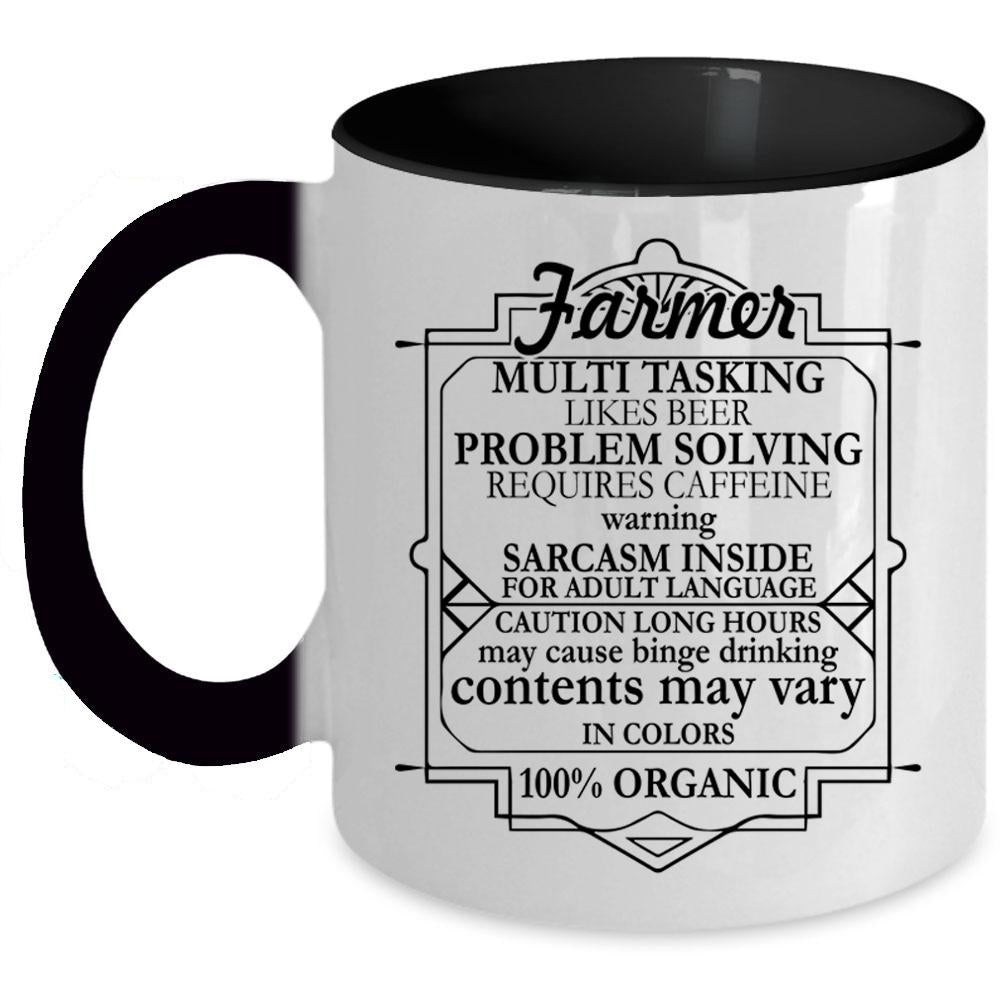 Awesome Gift For Farmer Coffee Mug, Farmer Accent Mug