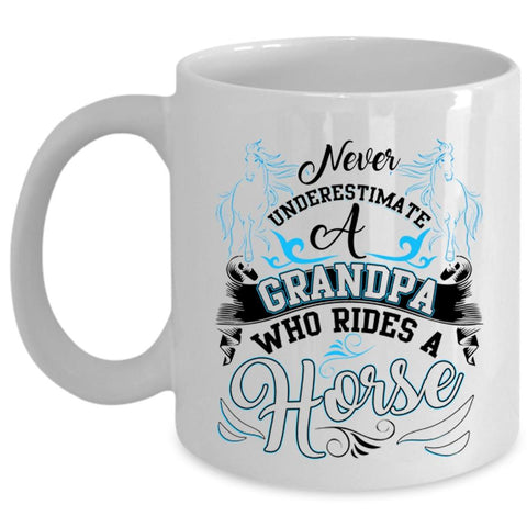 Awesome Grandpas Coffee Mug, Grandpa Rides A Horse Cup