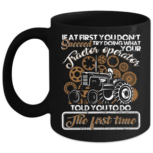 Tractor Operator Coffee Mug, Awesome Tractor Operator Coffee Cup