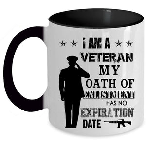 Awesome Gift For Veteran Coffee Mug, I Am A Veteran Accent Mug