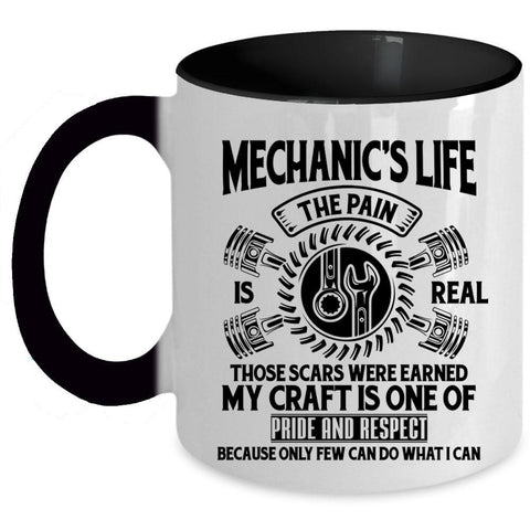 Awesome Mechanics Coffee Mug, Mechanic's Life Accent Mug