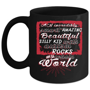 Autism Rocks My World Coffee Mug, Cool Autism Mom Coffee Cup