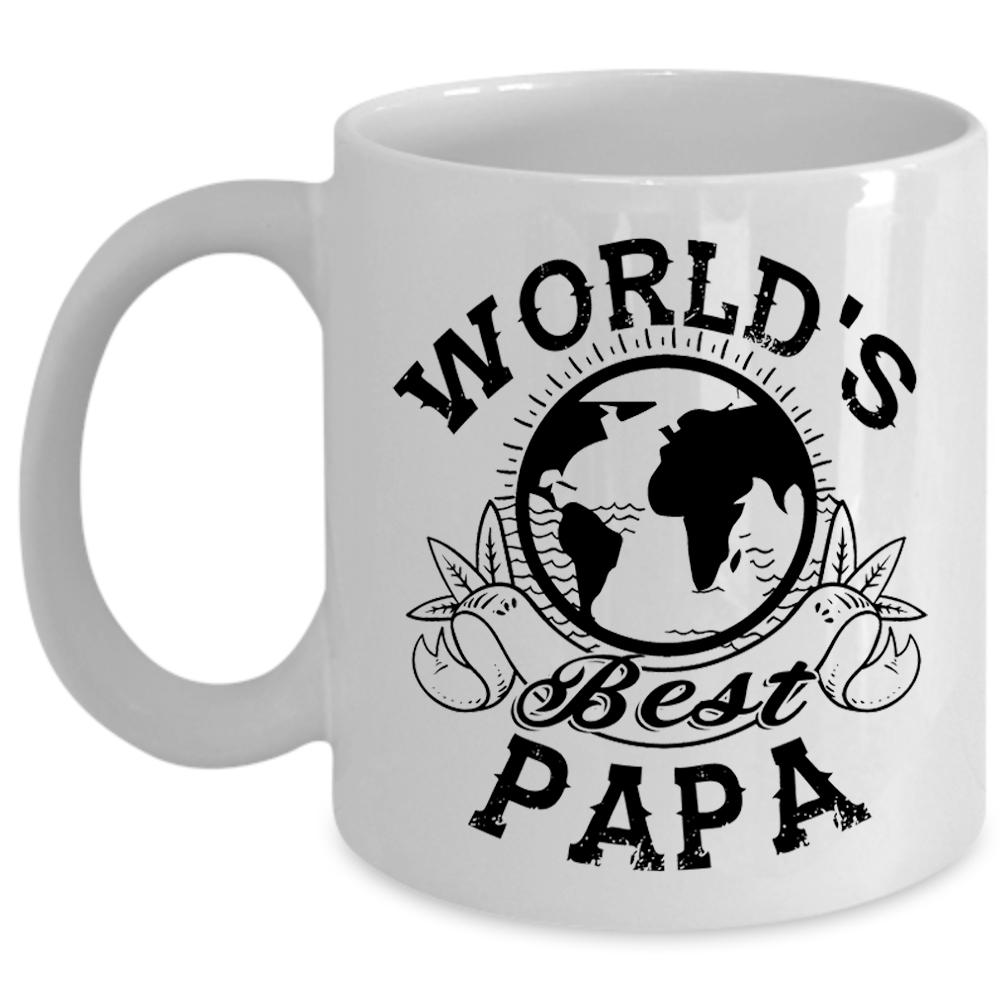 Awesome Gift For Papa Coffee Mug, World's Best Papa Cup