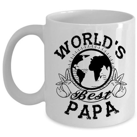 Awesome Gift For Papa Coffee Mug, World's Best Papa Cup