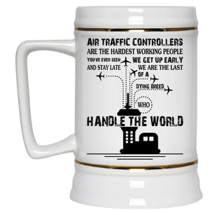 Air Traffic Controllers Mug, Handle The World Cup, Cool Mug (Beer Mug)