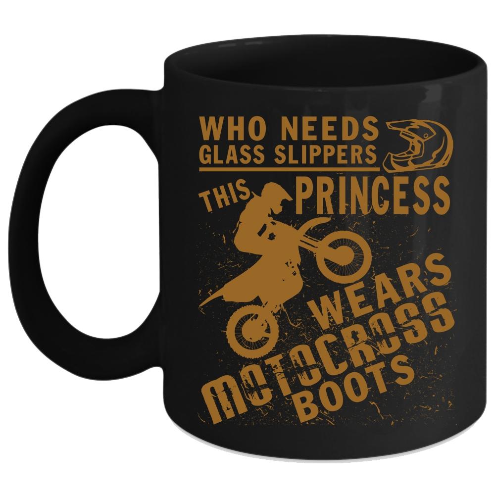 This Princess Wears Motocross Boots Coffee Mug, Cool Girls Coffee Cup