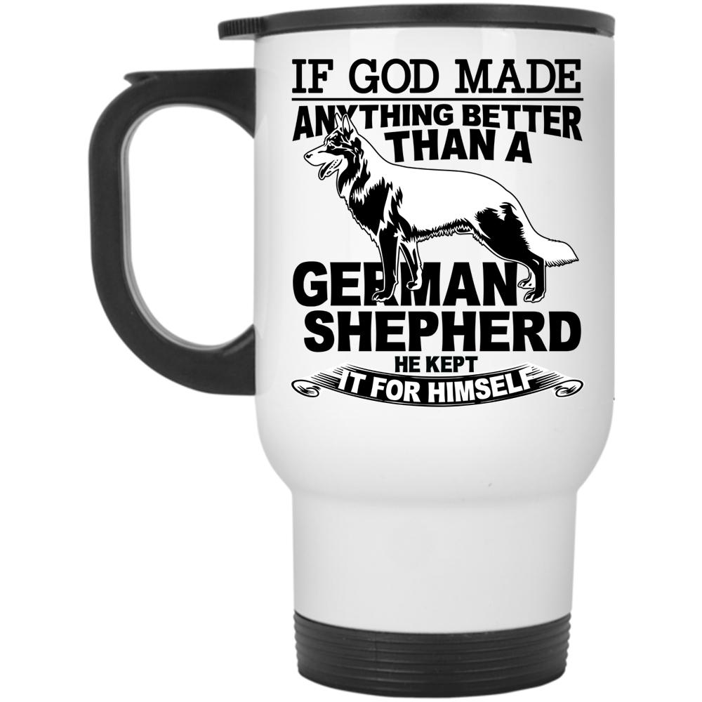 Awesome Dog Lovers Travel Mug, Cool German Shepherd Mug