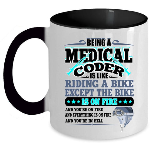 Awesome Medical Coder Coffee Mug, Being A Medical Coder Accent Mug