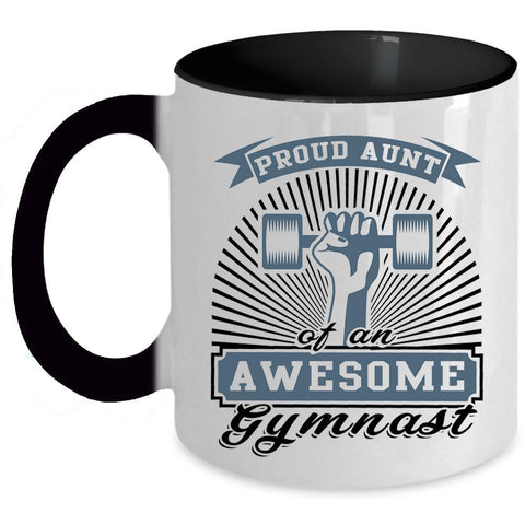 Awesome Gymnast Coffee Mug, Proud Aunt Of An Awesome Gymnast Accent Mug