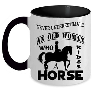 Awesome Grandmas Coffee Mug, An Old Woman Rides A Horse Accent Mug