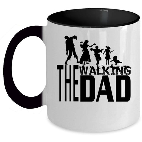 Awesome Gift For Dad Coffee Mug, The Walking Dad Accent Mug